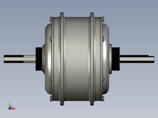 500 瓦轮毂电机--STP前视缩略图