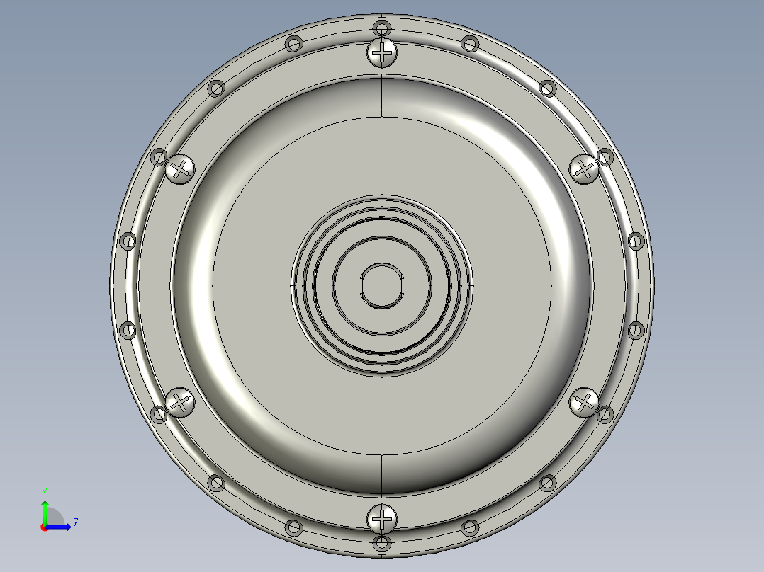 500 瓦轮毂电机--STP左视图