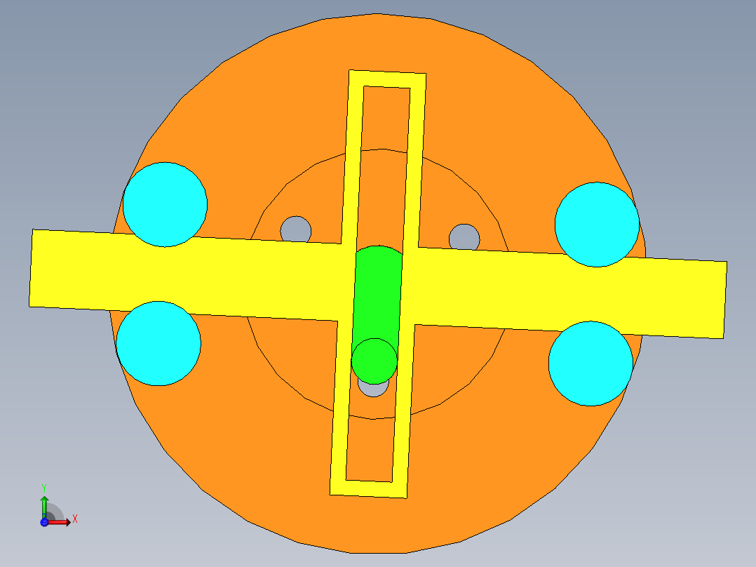 导杆的正弦运动前视图