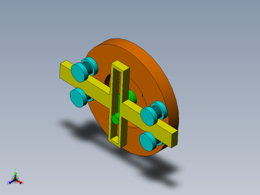 导杆的正弦运动正等轴测缩略图