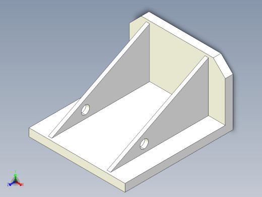 直角基座1910-3D多系列多零件图纸模型