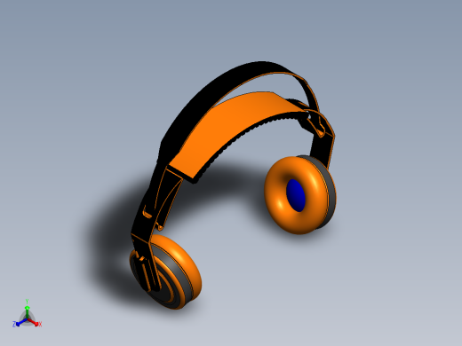 27头戴耳机3D数模图纸 Solidworks设计正等轴测缩略图