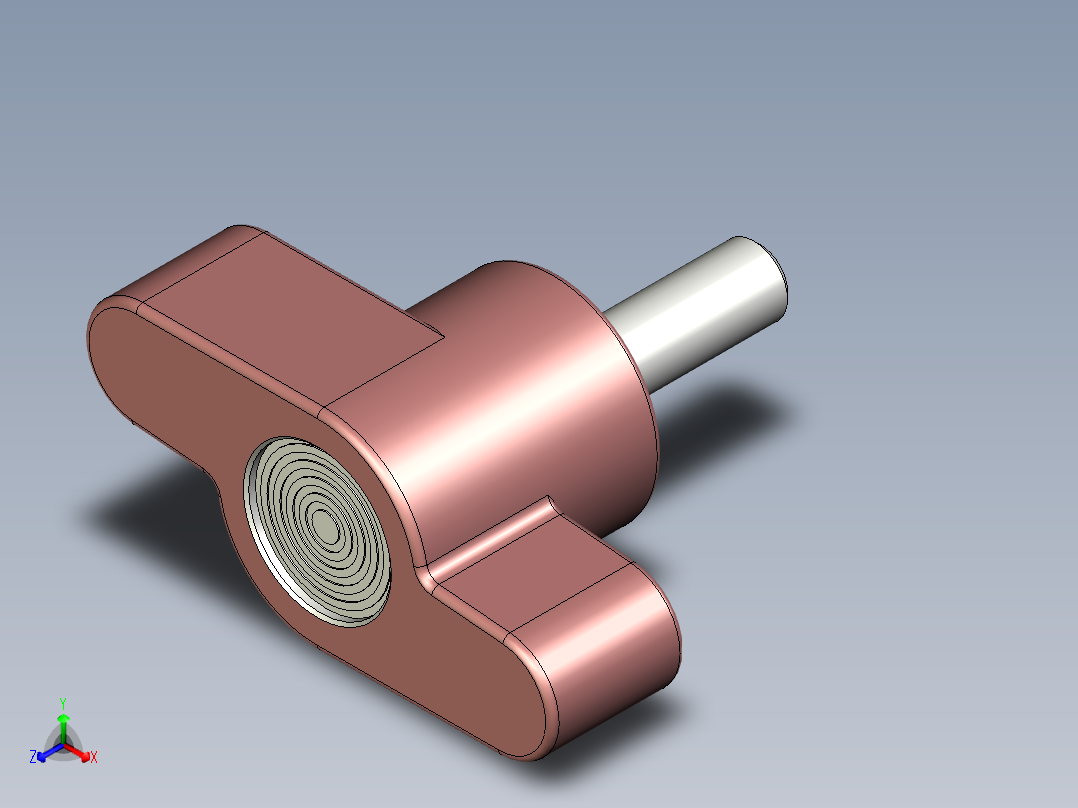 把手1085,1086-3D多系列多零件图纸模型主视图