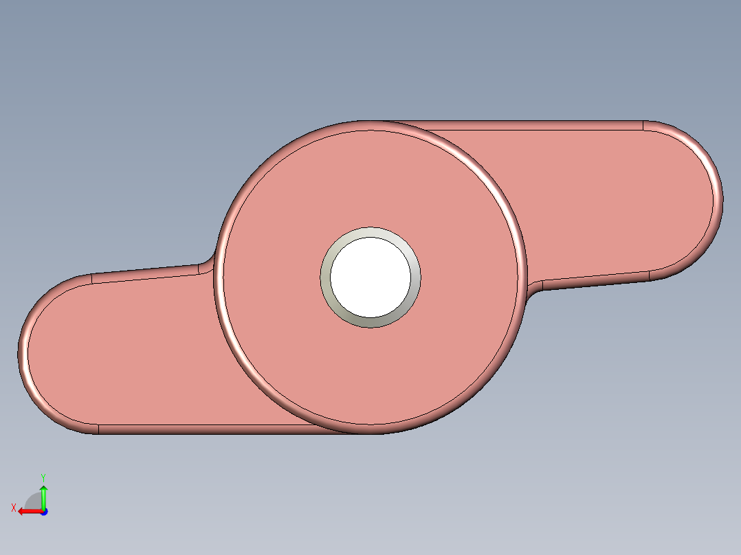 把手1085,1086-3D多系列多零件图纸模型后视图