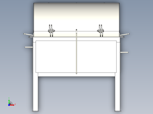全不锈钢鼓式烧烤机烧烤机前视缩略图