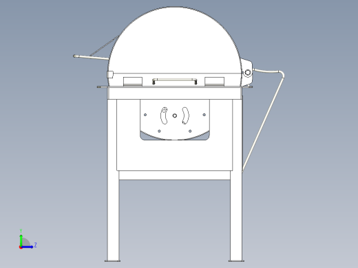 全不锈钢鼓式烧烤机烧烤机左视缩略图