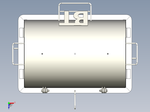 全不锈钢鼓式烧烤机烧烤机俯视缩略图