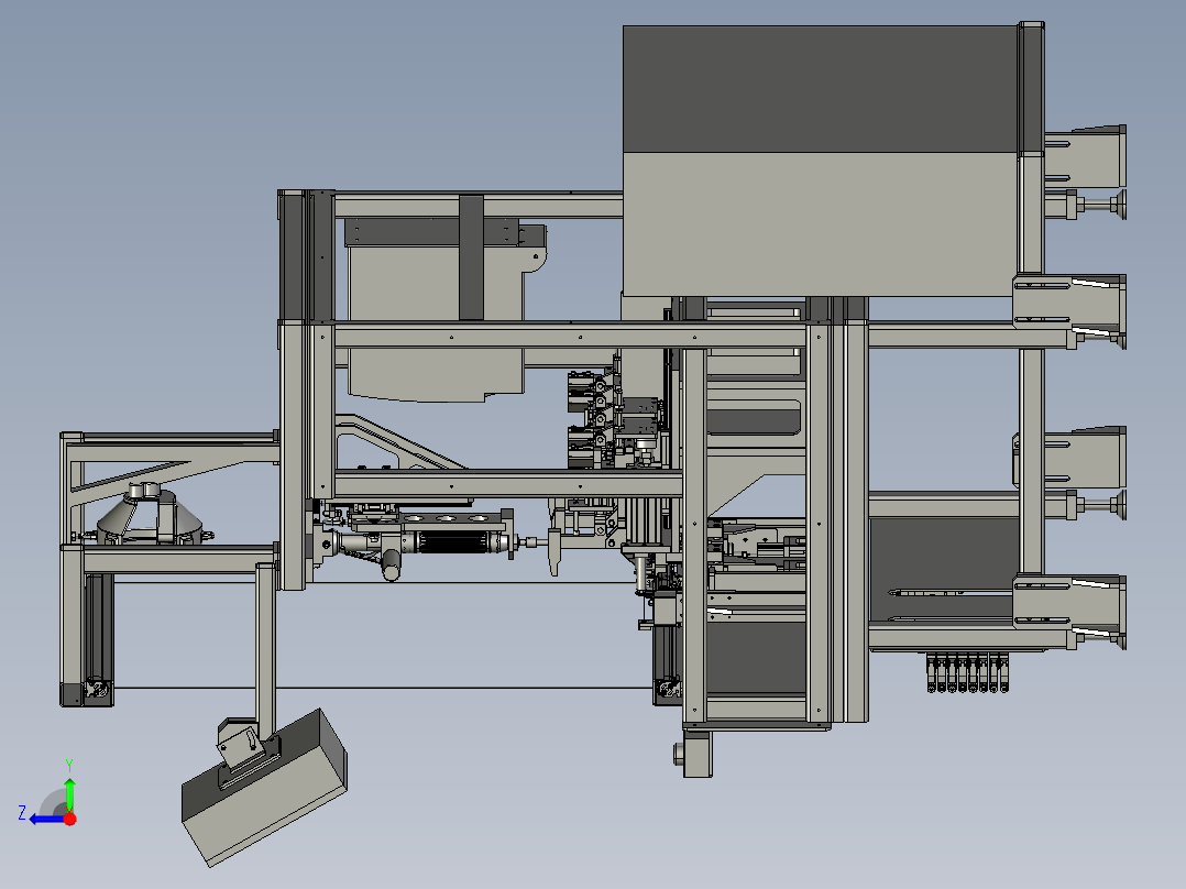 BKT螺母拧紧机右视图