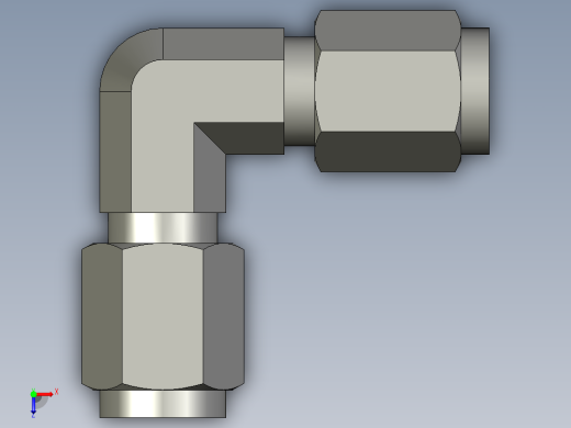 卡套式工业通用硬管接头4_ebu-s俯视缩略图