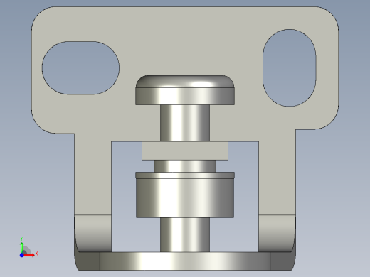 基恩士LV-S72_bracket_kc图纸模型前视缩略图