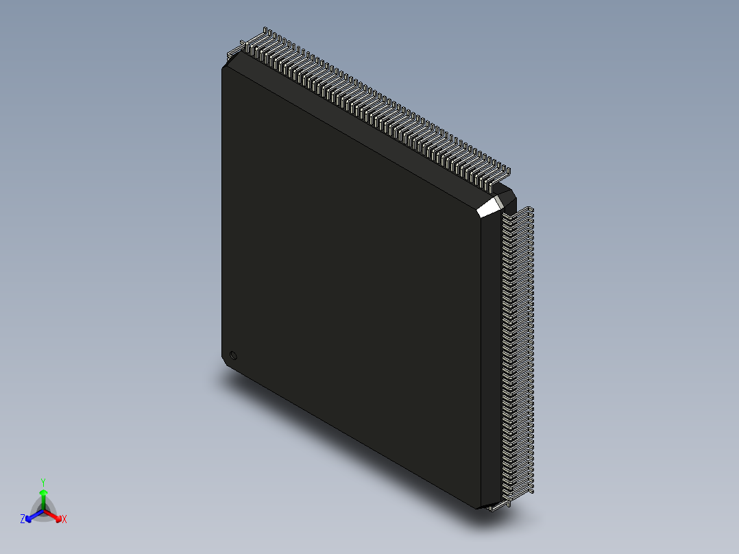 元器件3D封装QFP208_FPT-208P-M01171主视图