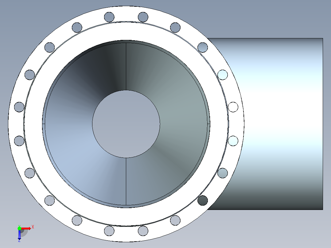 管件接头、螺纹接头、三通(86)俯视图