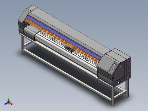 大型喷画打印机sw18可编辑正等轴测缩略图