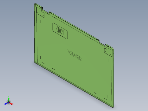 轻薄铁皮外壳CNC铣避位+阳极挂点程序UG模型