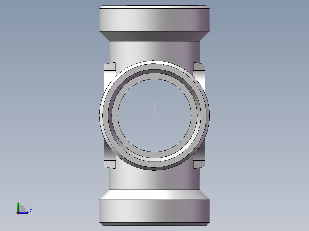 XC+XD 四通接头、XC-45左视图