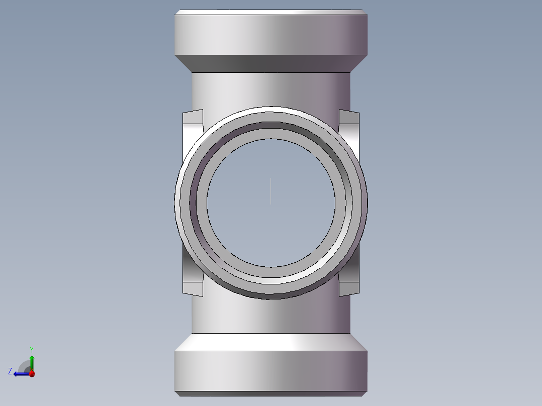 XC+XD 四通接头、XC-45右视图