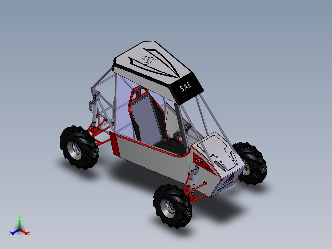 卡丁车正等轴测图