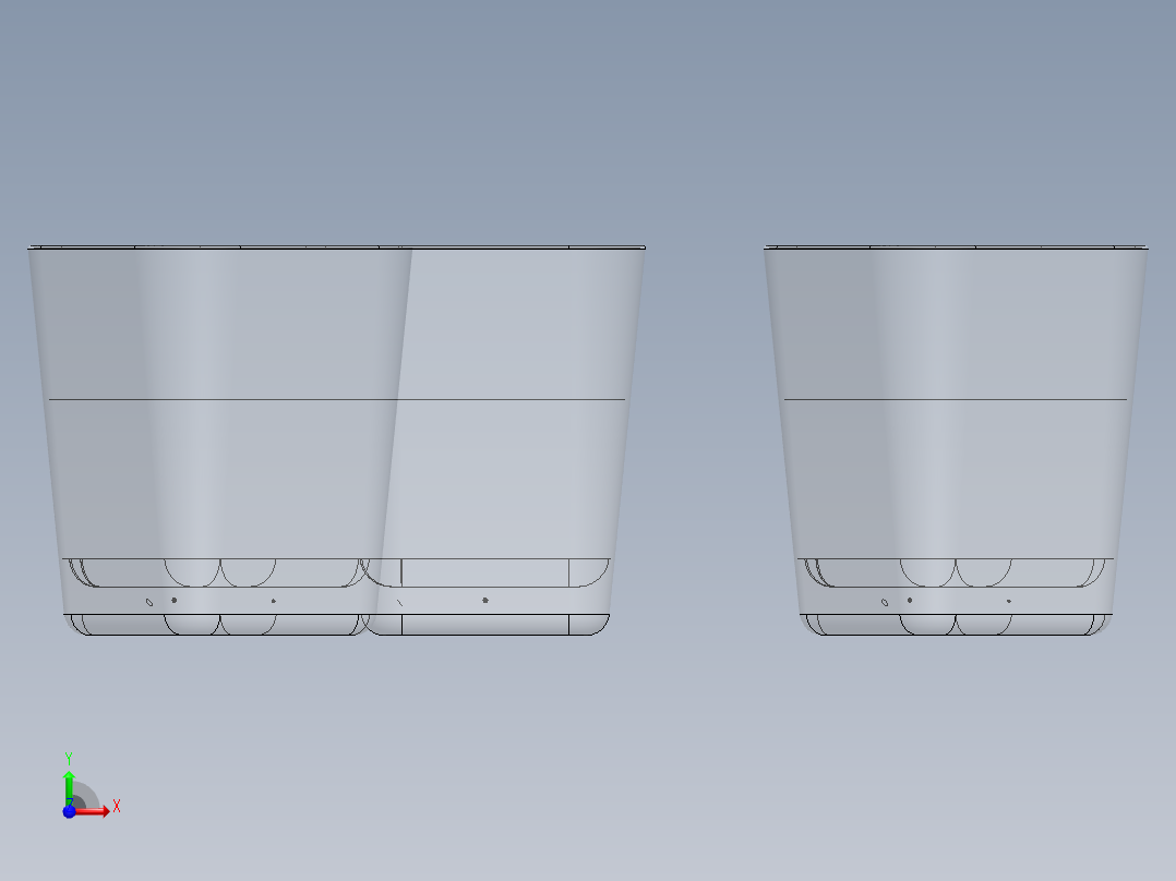 玻璃器子、杯子(28)前视图