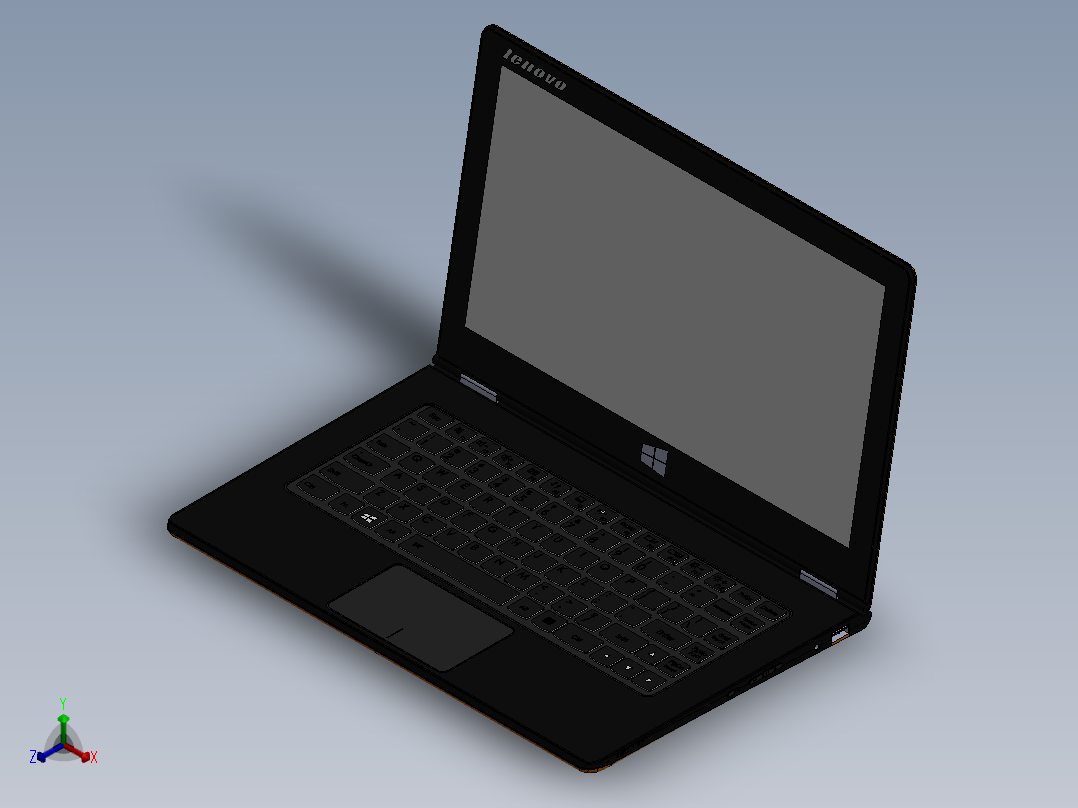 电脑、笔记本(65)正等轴测图