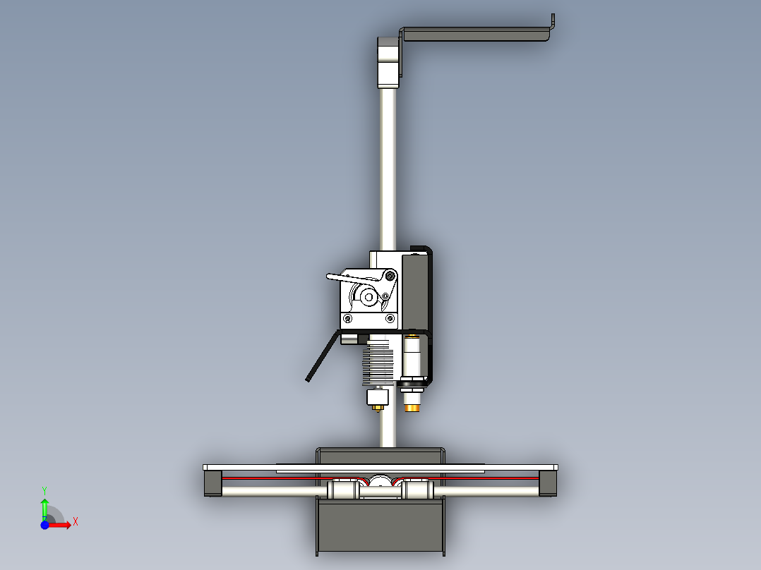 桌面激光切割机前视图