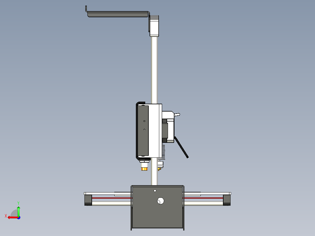 桌面激光切割机后视图