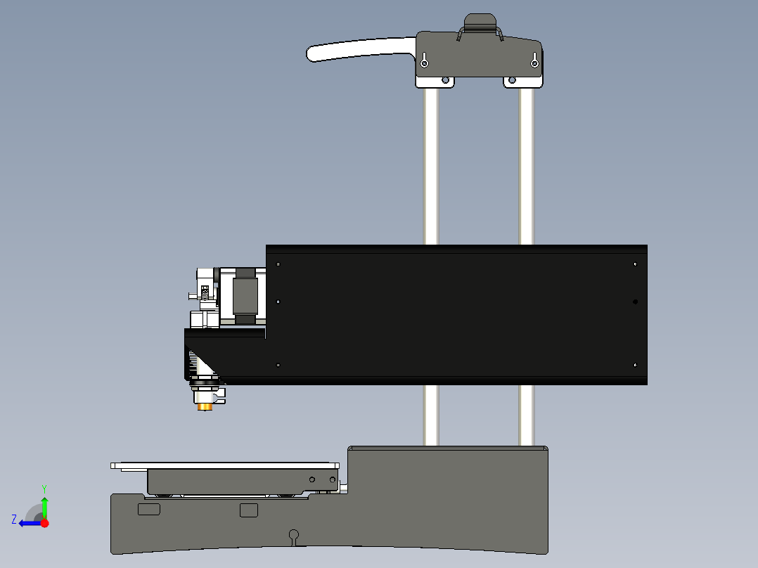 桌面激光切割机右视图