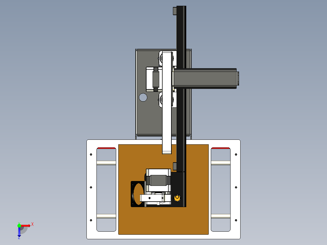 桌面激光切割机俯视图