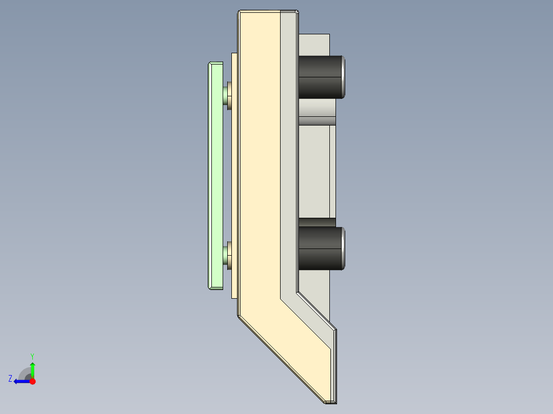 essae-ax1200称重秤模型右视图