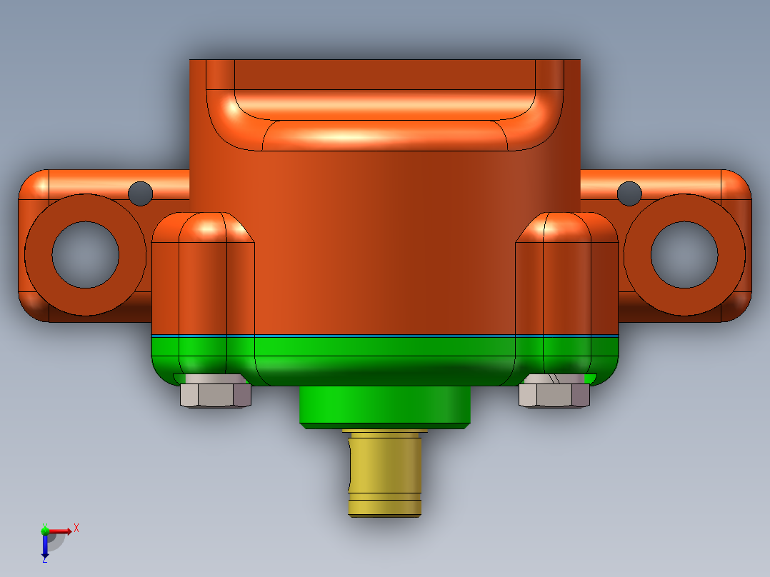 摆线式内啮合齿轮泵的设计含三维二维说明书 642137俯视图