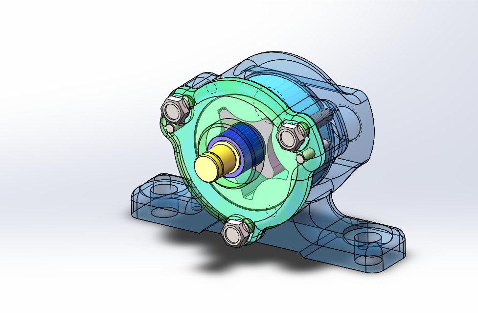 摆线式内啮合齿轮泵的设计含三维二维说明书 642137