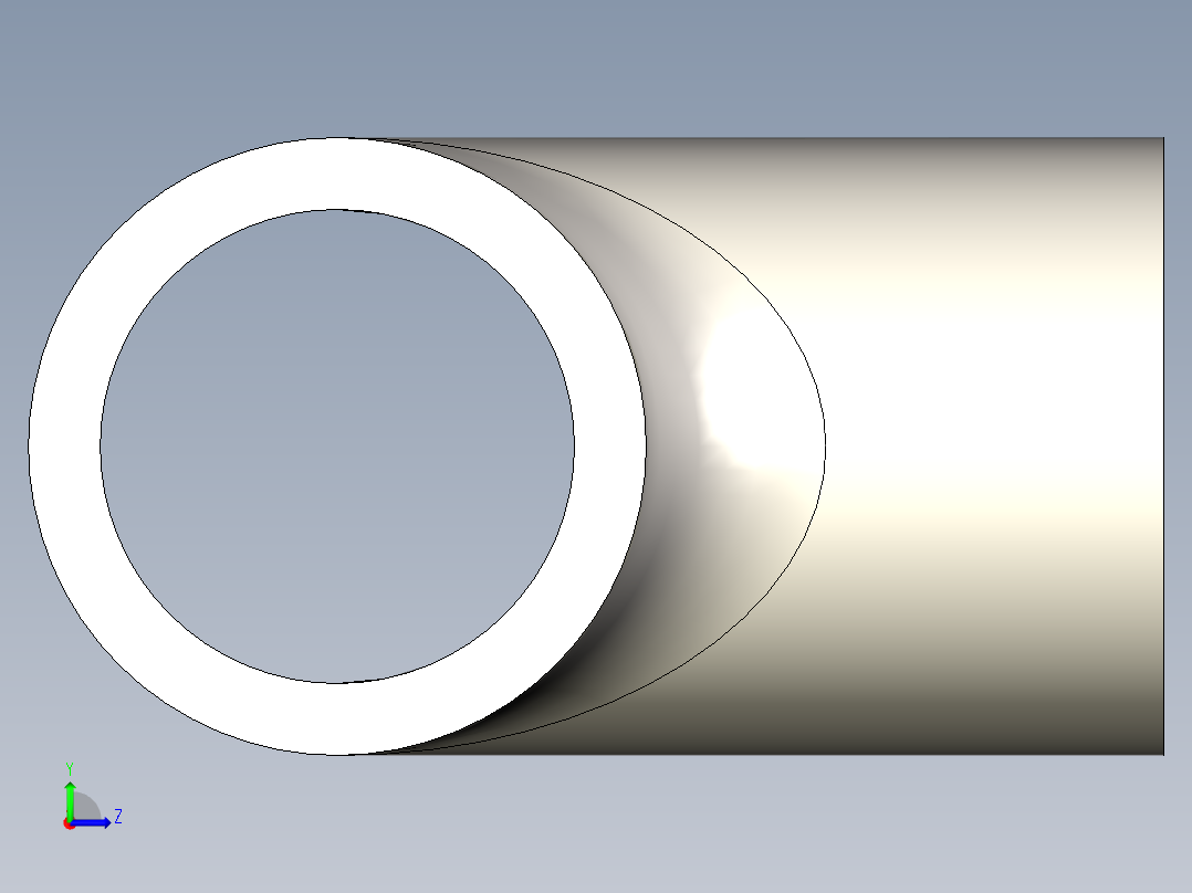 B3004493-焊接三通带配置左视图