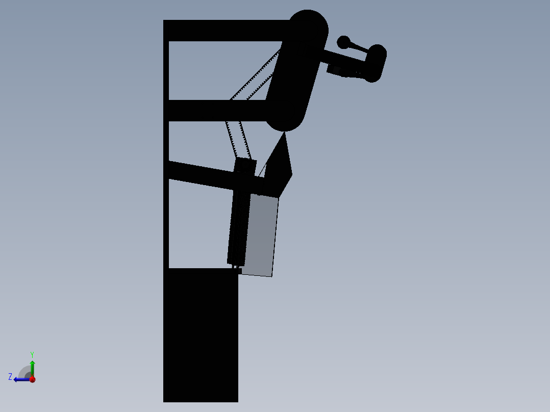 自动剥皮机右视图