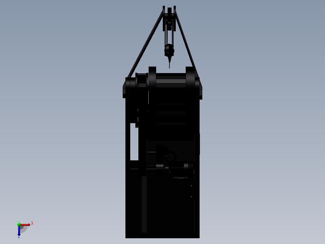 自动剥皮机俯视图