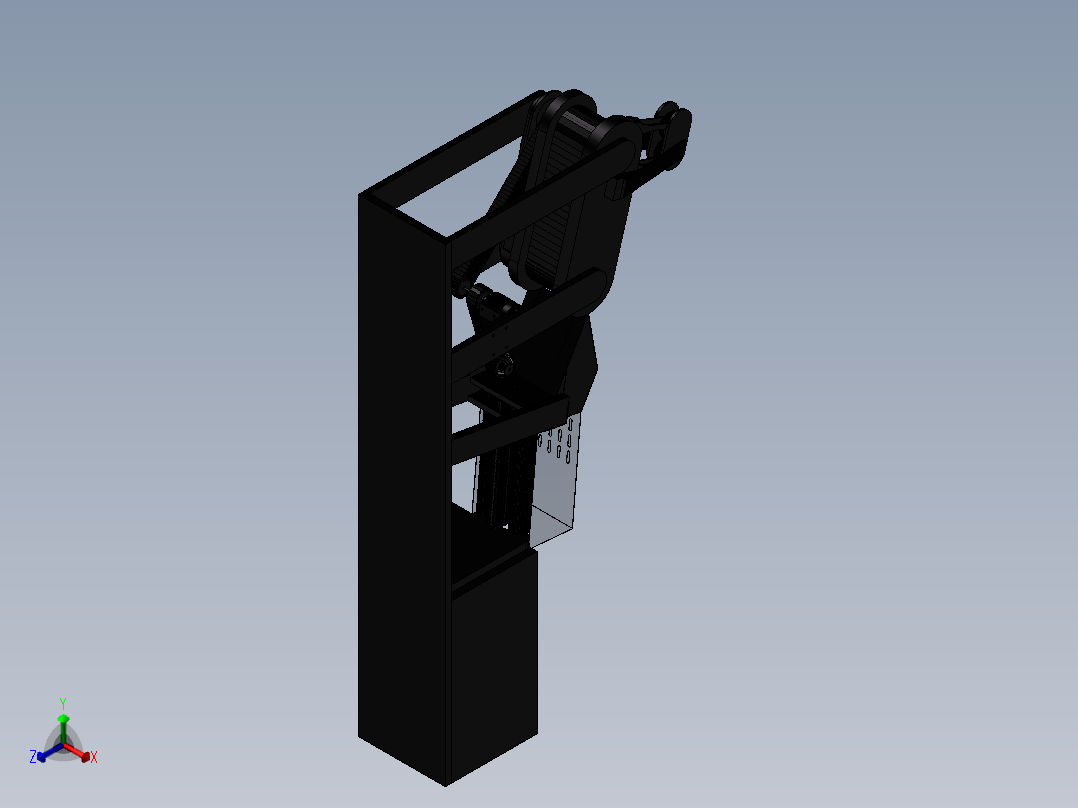 自动剥皮机正等轴测图