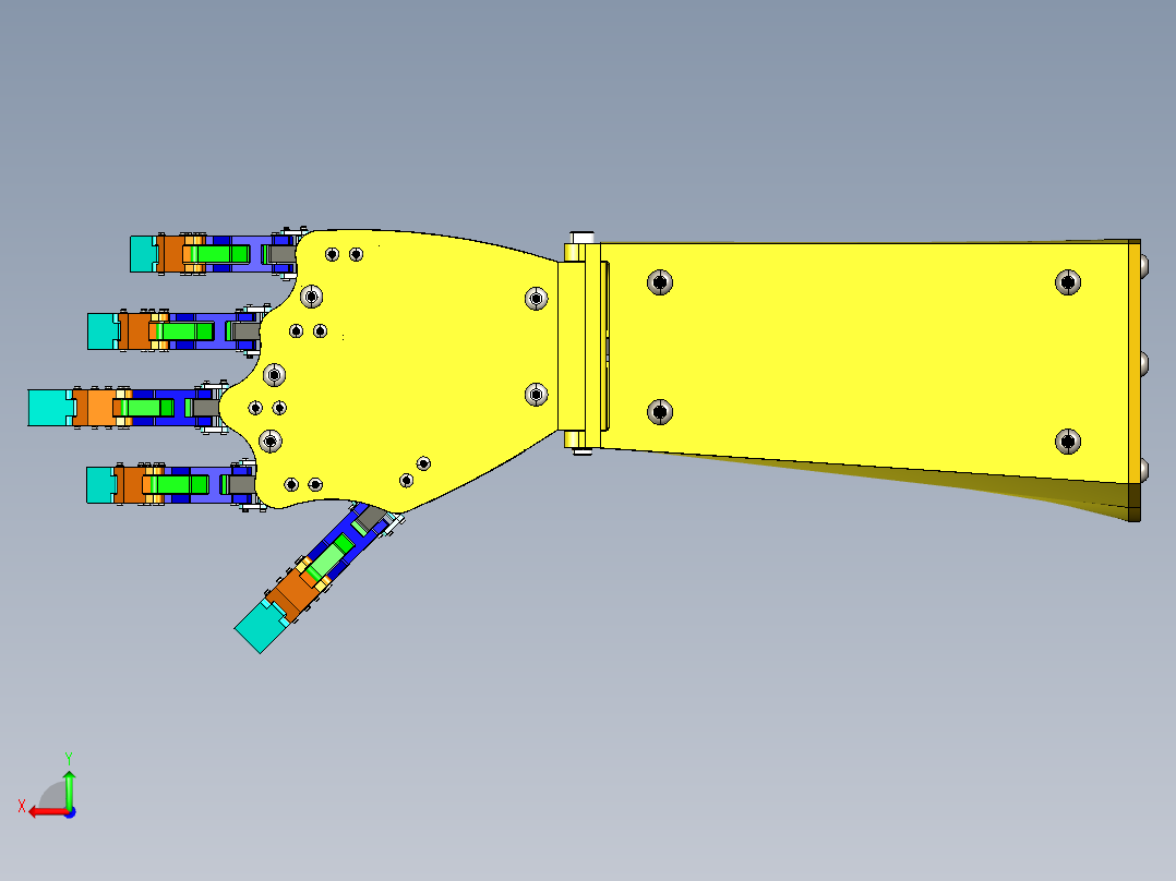 仿生手臂后视图