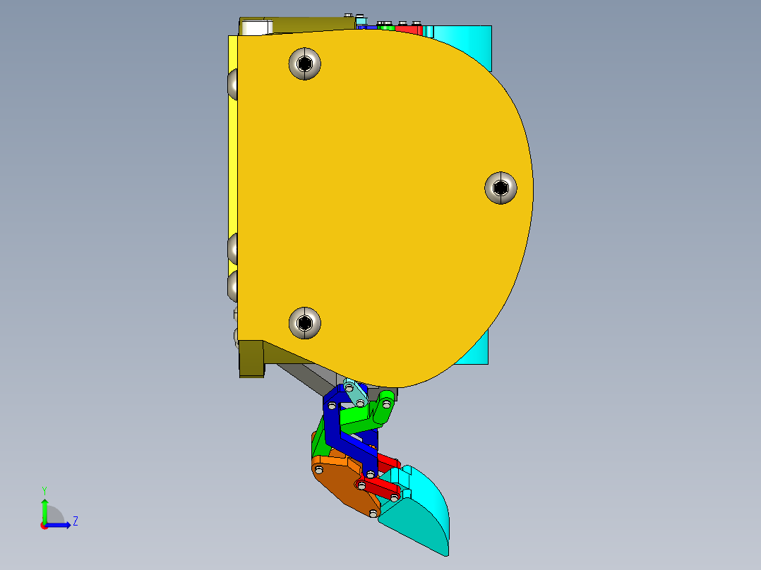仿生手臂左视图