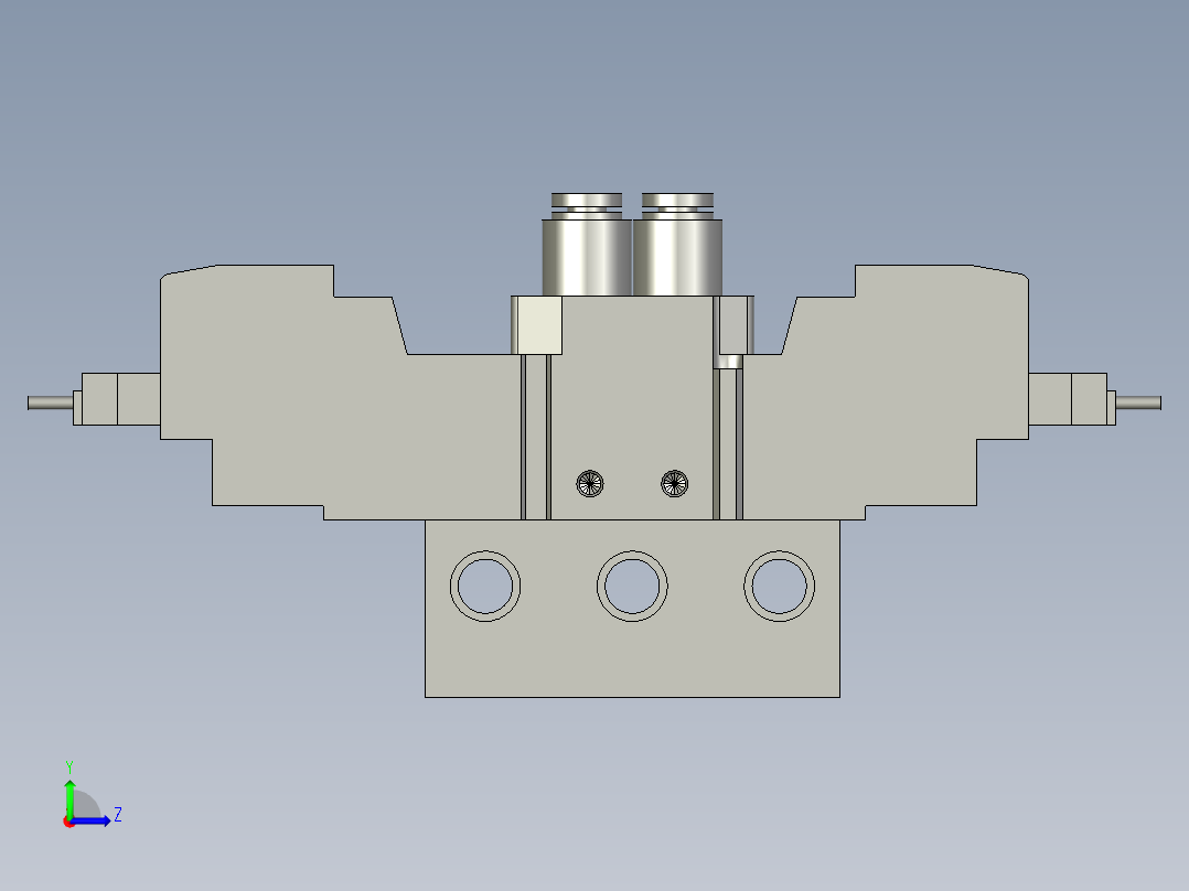气路电磁阀集成SYS3-01左视图