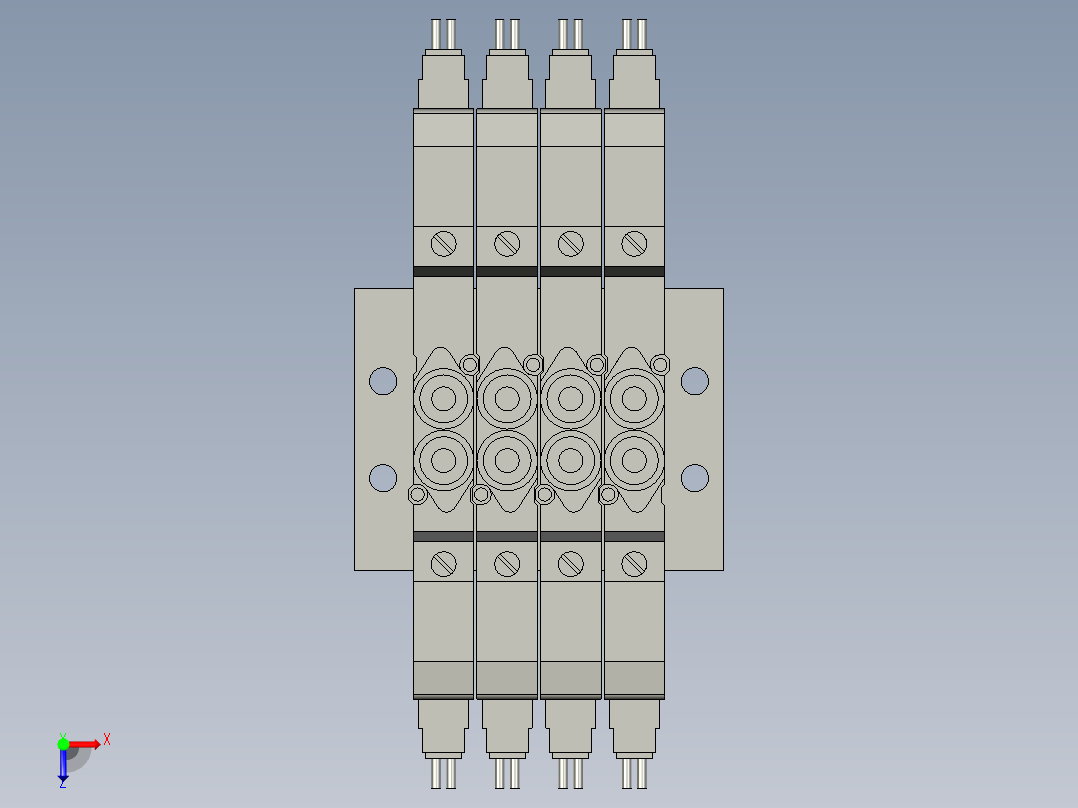 气路电磁阀集成SYS3-01俯视图