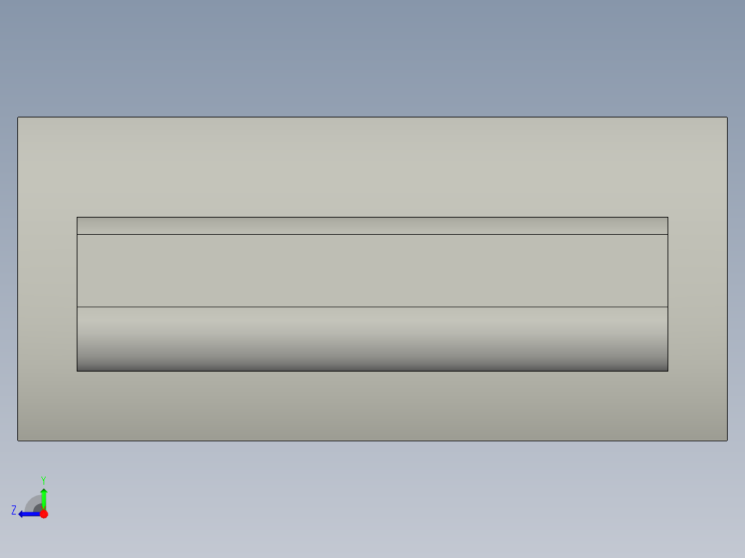 内嵌式铝合金拉手右视图