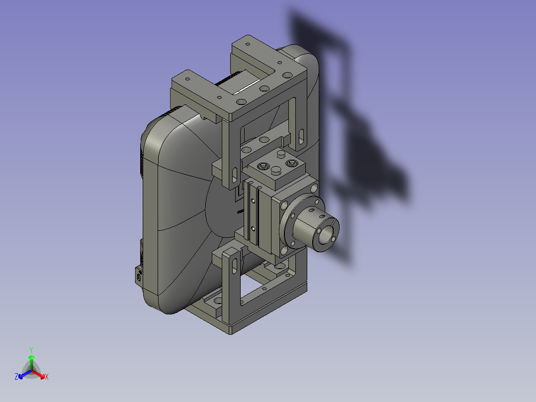 AHAVI-15E2夹爪正等轴测图