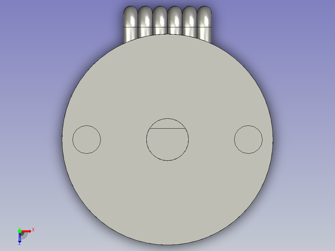 舵轮-Mini4096ZM编码器46俯视图
