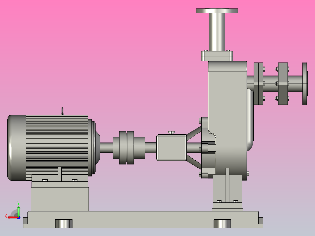 ZW系列自吸式无堵塞排污泵[ZW32-10-20]后视图