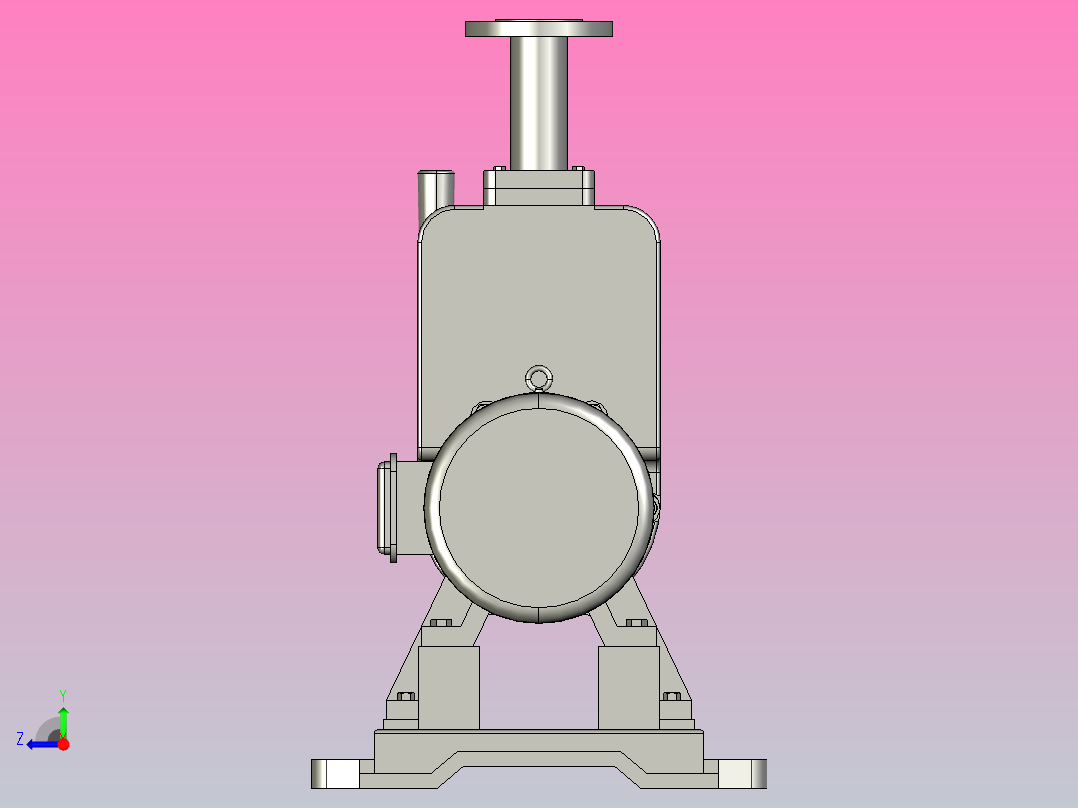 ZW系列自吸式无堵塞排污泵[ZW32-10-20]右视图