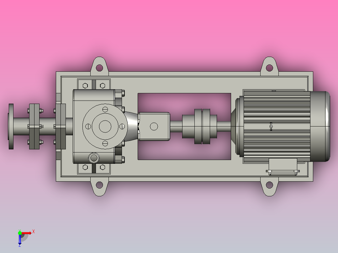 ZW系列自吸式无堵塞排污泵[ZW32-10-20]俯视图