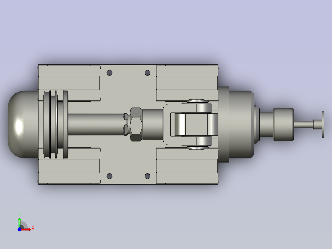 雕刻电机移动部份装配1116前视图
