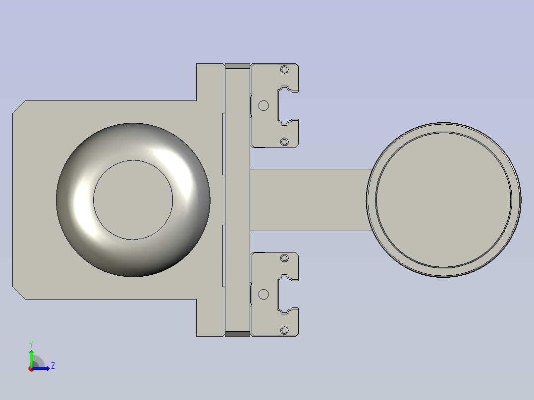 雕刻电机移动部份装配1116左视图