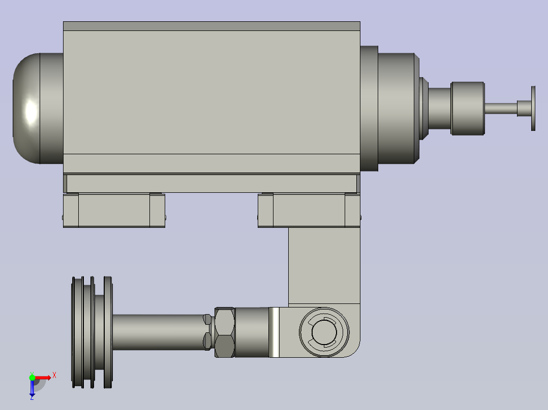 雕刻电机移动部份装配1116俯视图