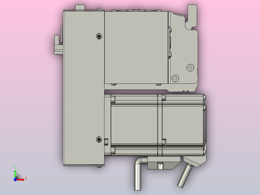 MT120BT半封闭皮带滑台[MT120BT.L100.300.LD.P40.C3]前视图