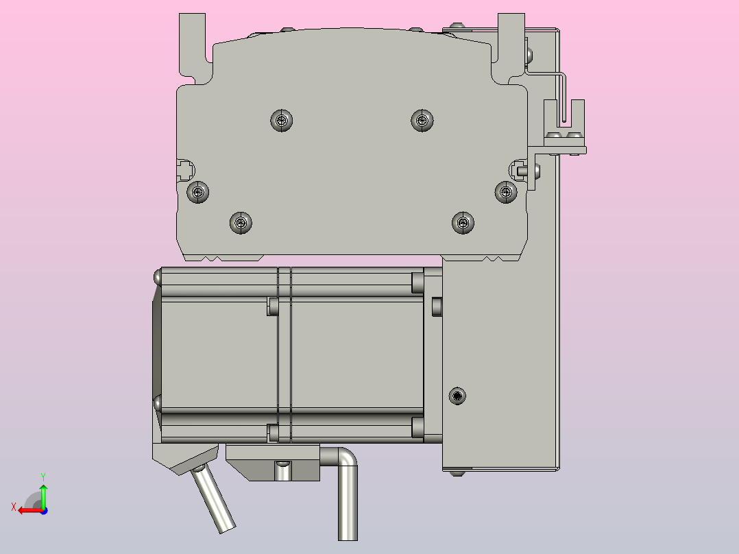 MT120BT半封闭皮带滑台[MT120BT.L100.300.LD.P40.C3]后视图