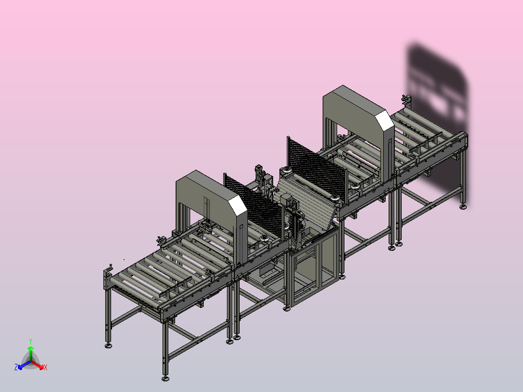 车载产品锁螺丝流水线主视图